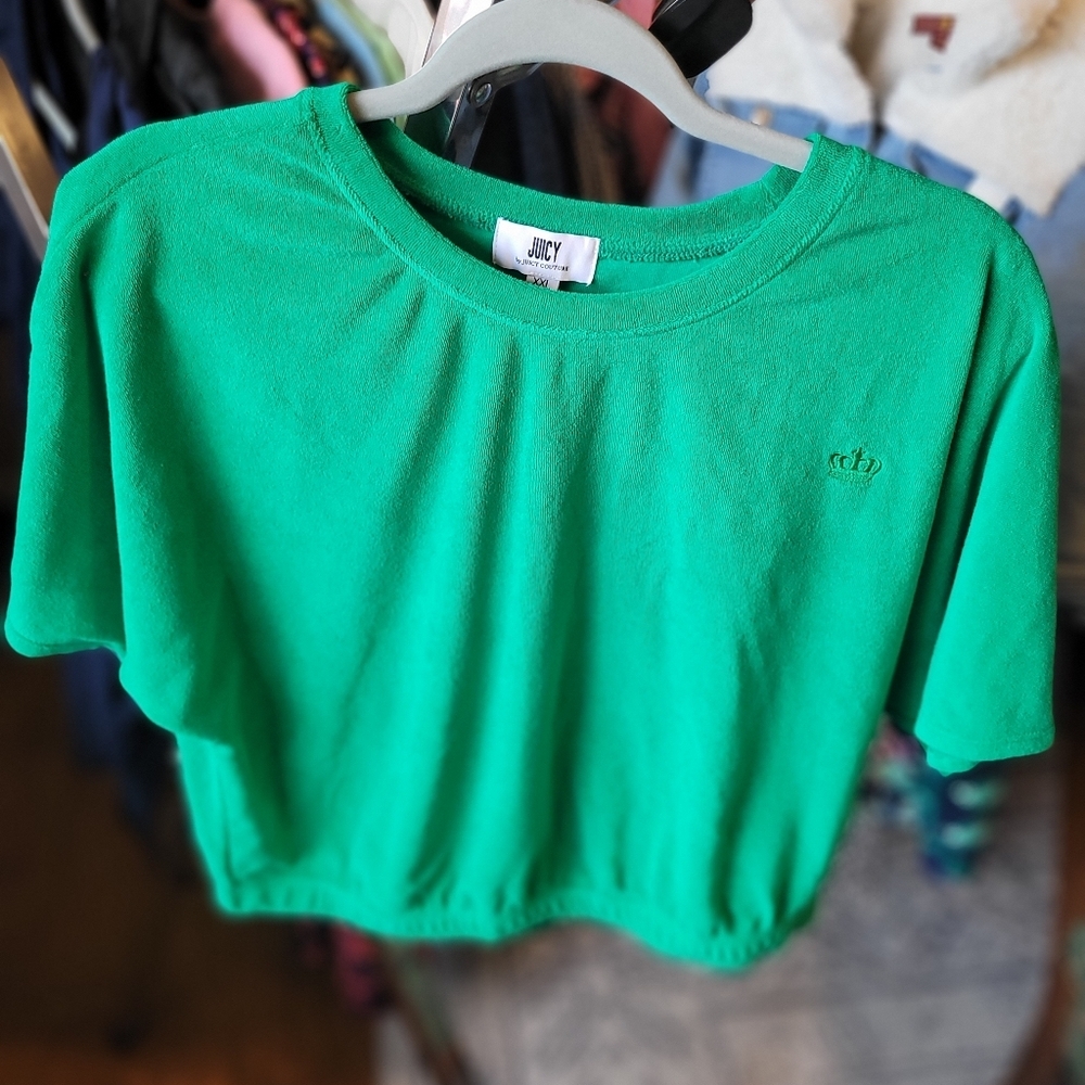 Juicy Couture Velour Crop Top Women's XXL